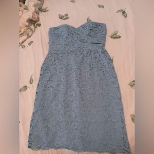 Blue David’s Bridal dress